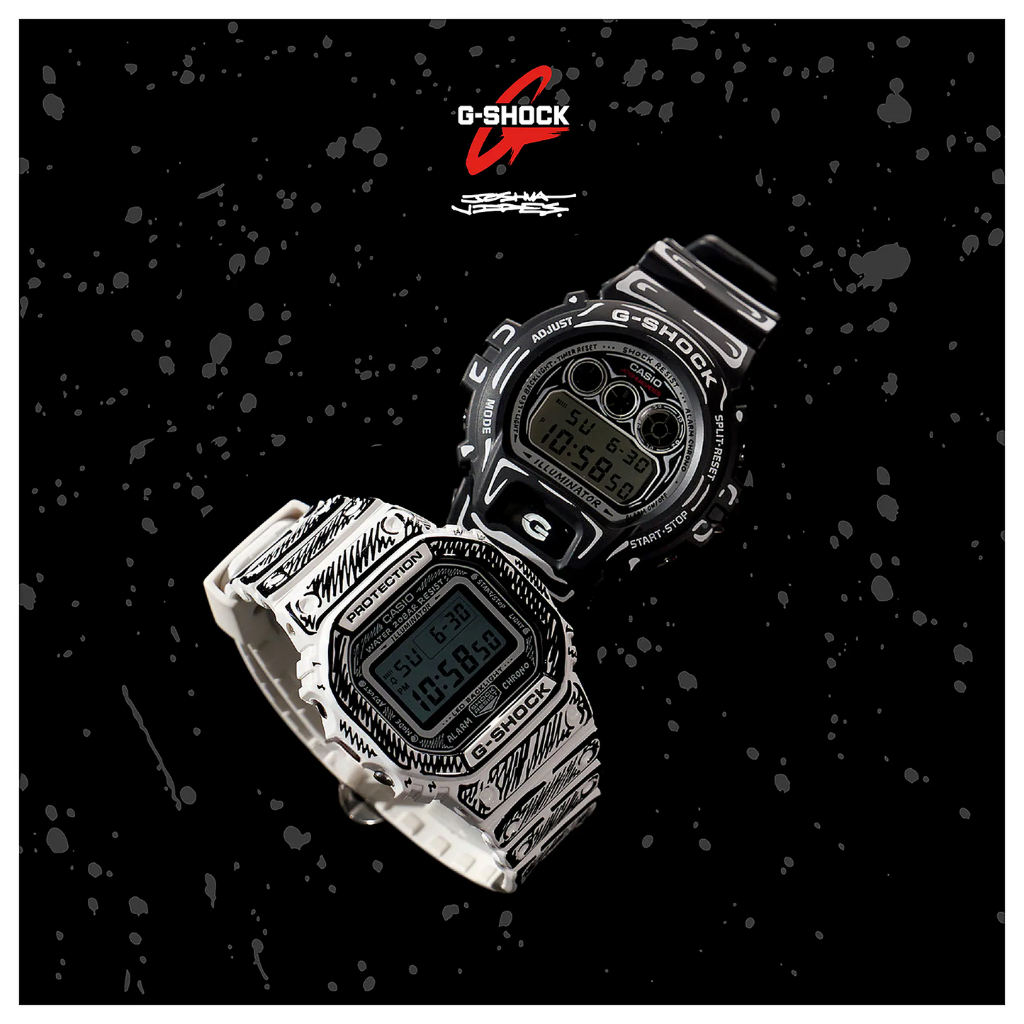 G-SHOCK Joshua Vides collaboration model Men Digital Watch DW-6900JV-1DR