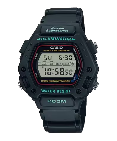 CASIO DIGITAL MENS WATCH DW-290-1VS