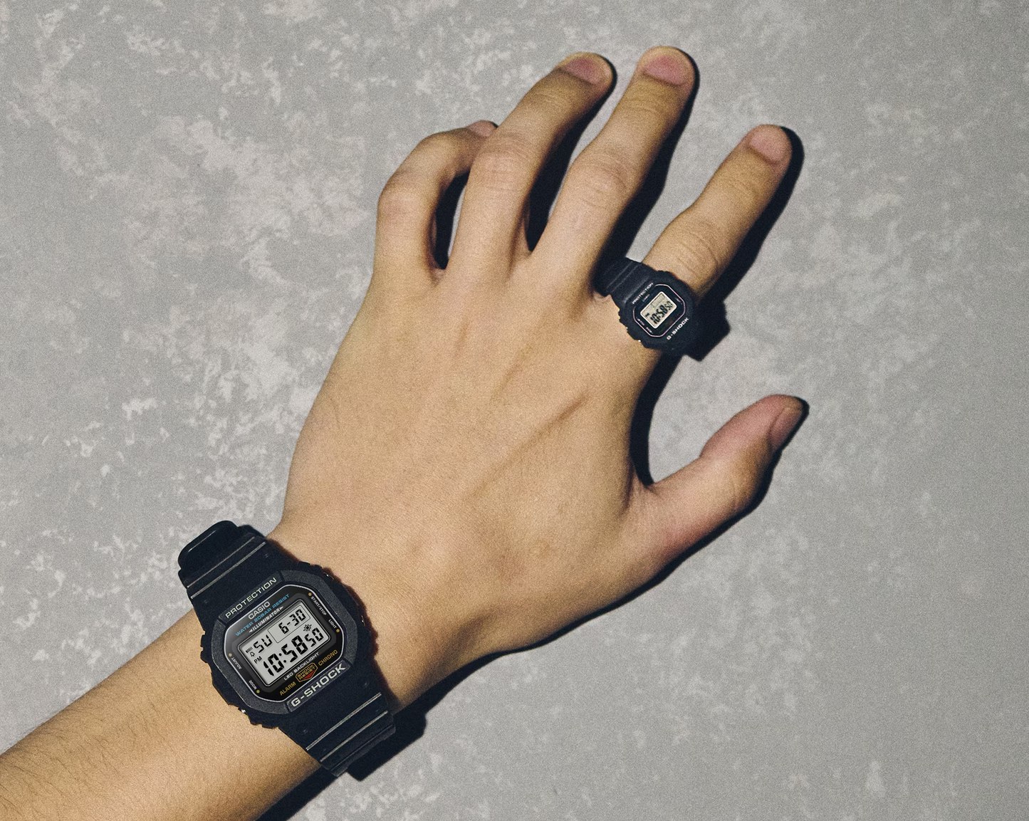 G-SHOCK NANO RING WATCH DWN-5600-1DR