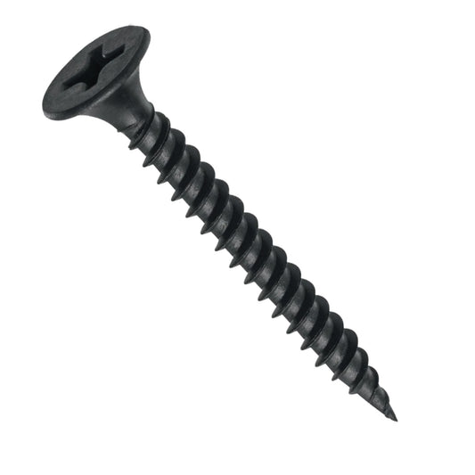 TUF-FIX DRYWALL SCREW – SIZE #6 X 1 INCH (3.5 X 25 MM), FINE THREAD, BLACK PHOSPHATE (PACK OF 900 PCS)