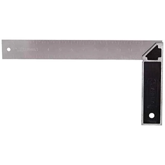 STANLEY Try Square Cast Zinc Handle (Professional Squares) 300MM (12")