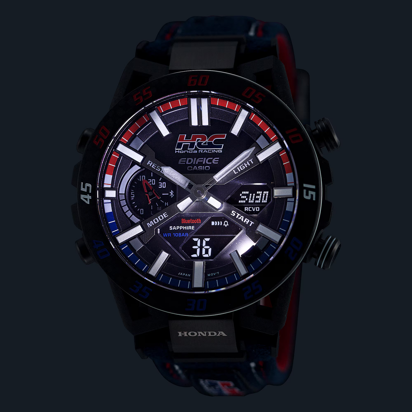 EDIFICE SOSPENSIONE HONDA RACING COLLABORATION MODEL ECB-2000HR-1ADR