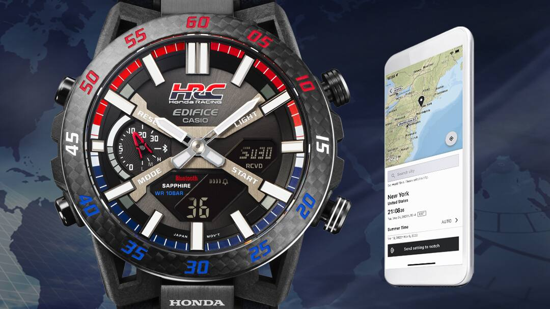 EDIFICE SOSPENSIONE HONDA RACING COLLABORATION MODEL ECB-2000HR-1ADR