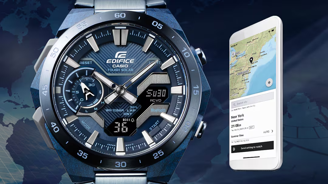 EDIFICE COOL BLUE SMARTPHONE LINK WATCH ECB-2200CB-2ADF