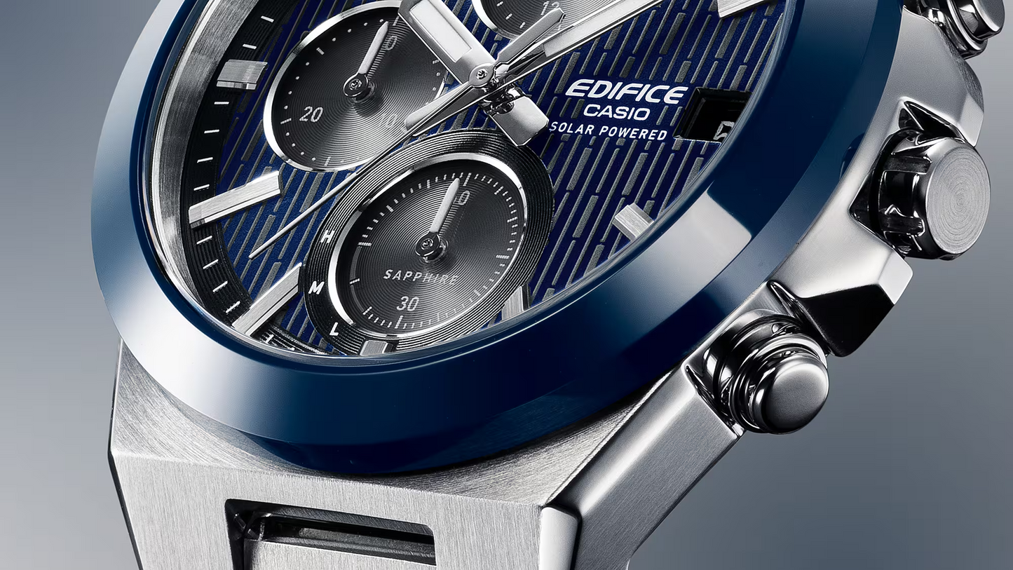 EDIFICE SOLAR-POWERED CHRONOGRAPH MEN WATCH EFS-S650D-2ADF
