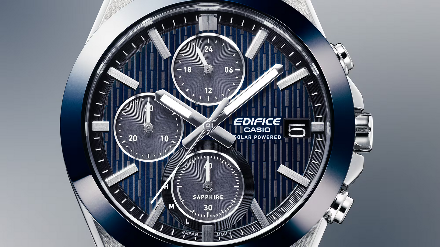 EDIFICE SOLAR-POWERED CHRONOGRAPH MEN WATCH EFS-S650D-2ADF