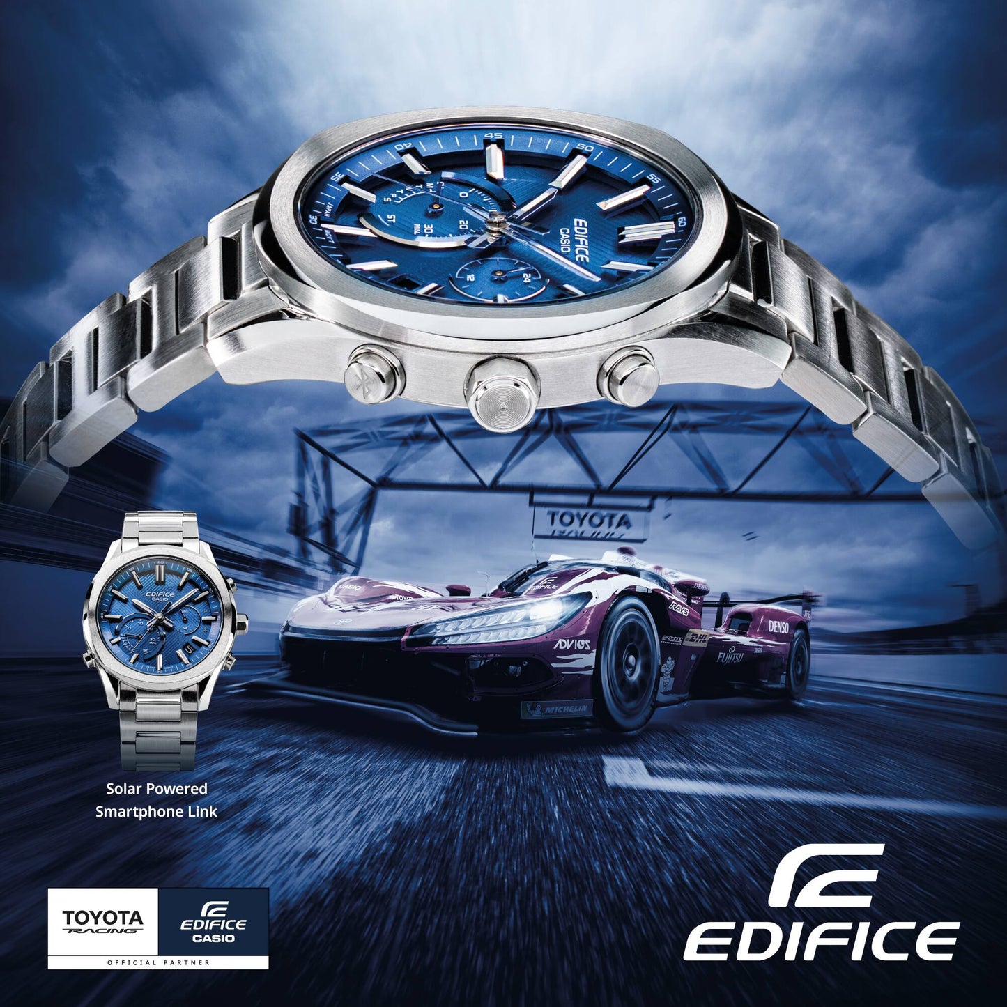 Edifice Smart Phone Link Men Chronograph Watch EQB-1300D-2ADF