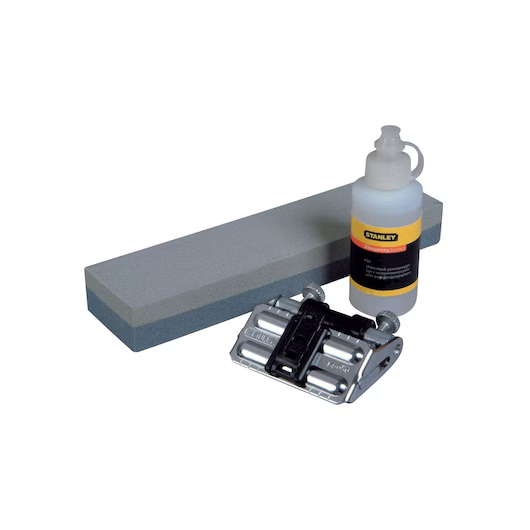 STANLEY® SHARPENING SYSTEM KIT (GUIDE, OILSTONE, OIL) (3 PC.)
