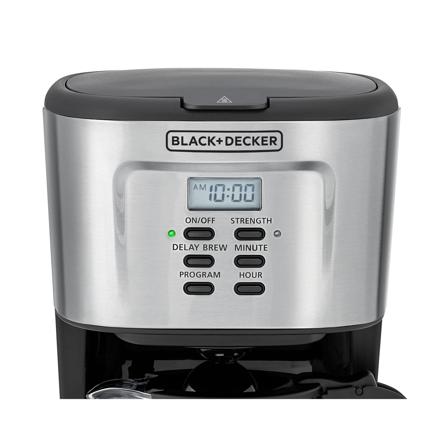 BLACK & DECKER 900W 12 Cup 24 Hours Programmable Coffee Maker With 1.5L Glass Carafe And Keep Warm Feature For Drip Coffee And Espresso, Black - Dcm85-B5