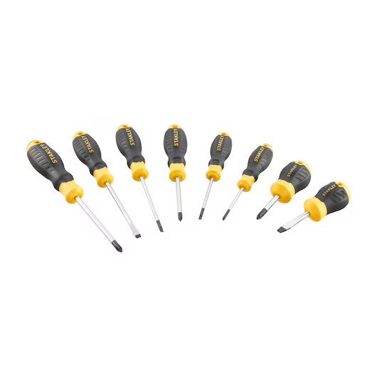 STANLEY CUSHION GRIP™ Flared PHILLIPS SCREWDRIVER SET (8 PC.)