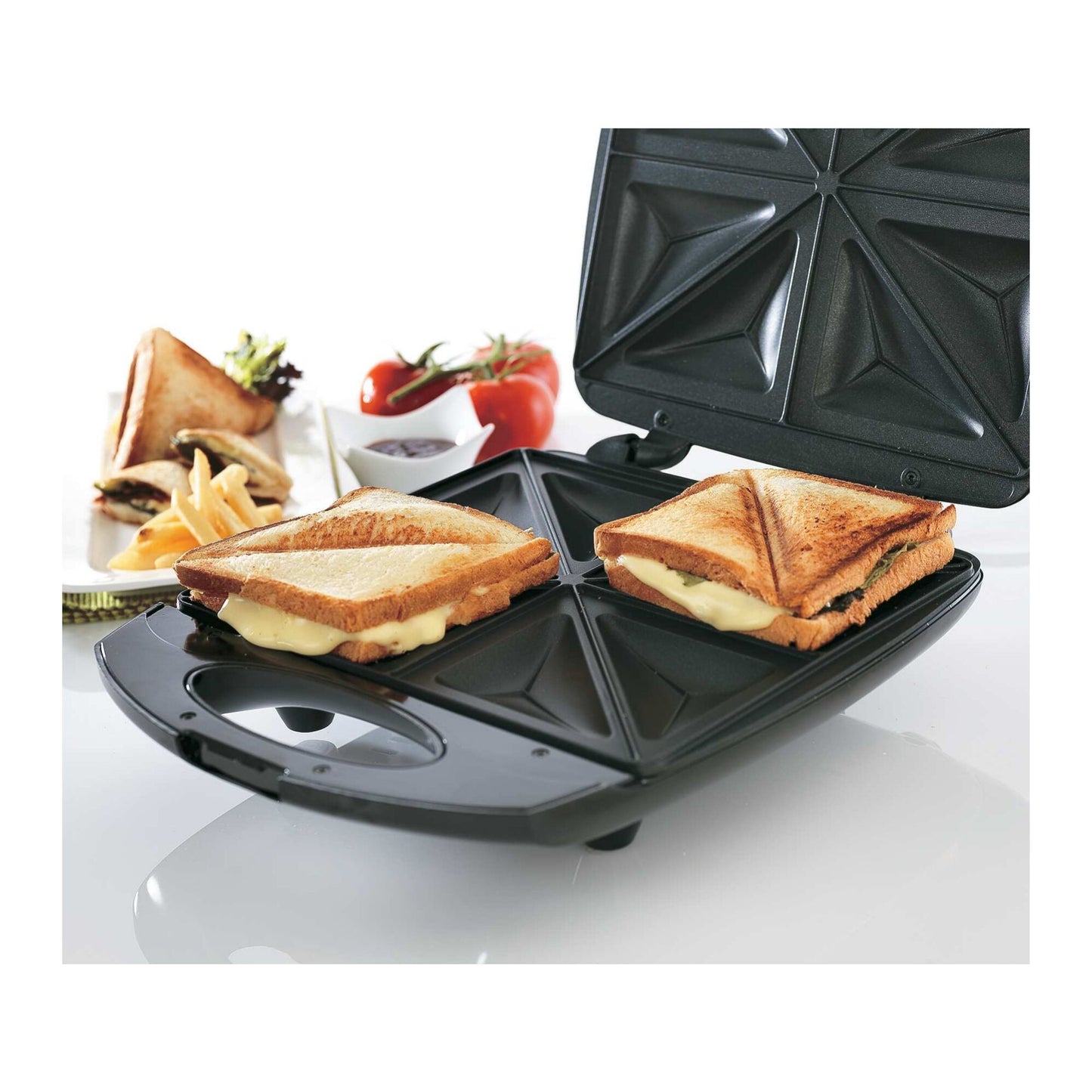 BLACK & DECKER 4 Slot Sandwich Maker 1400W Black - TS4080-B5