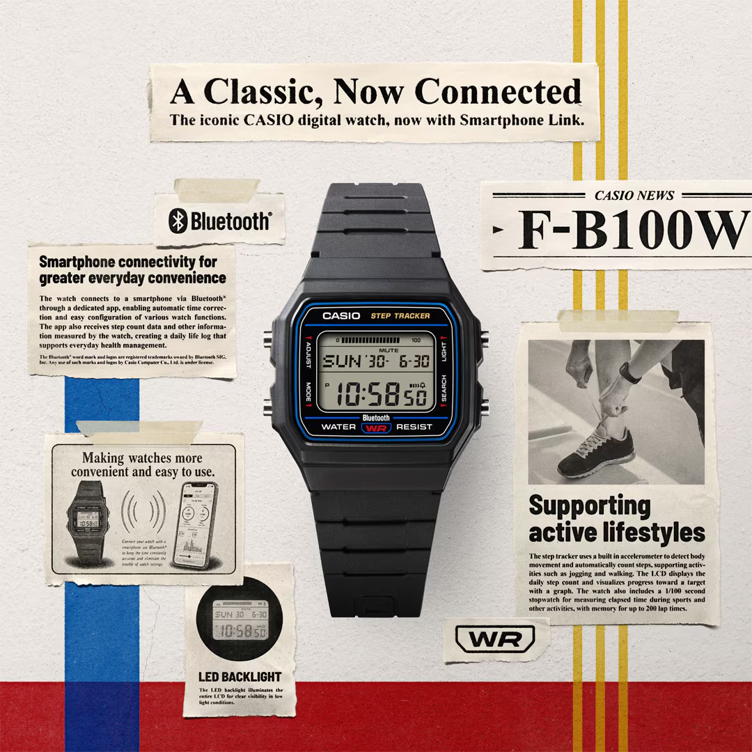 Casio Digital Men Watch F-B100W-3ADF