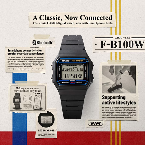Casio Digital Men Watch F-B100W-1BDF