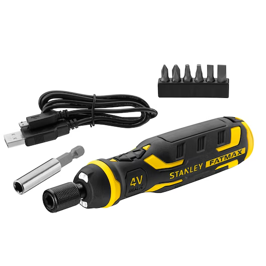 STANLEY FATMAX 4V Rechargeable Screwdriver With Bits