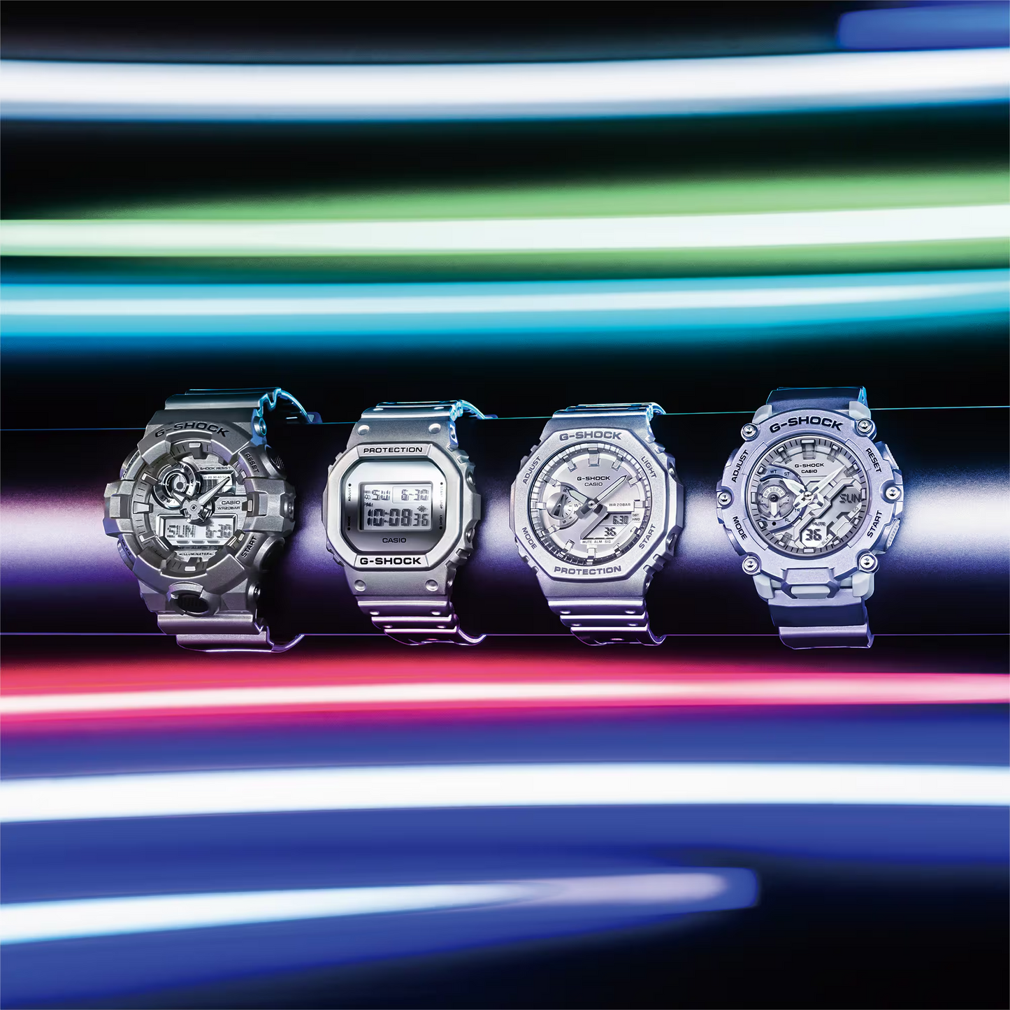 Casio G-Shock GA-2200FF-8ADR Analog Digital Men's Watch Silver