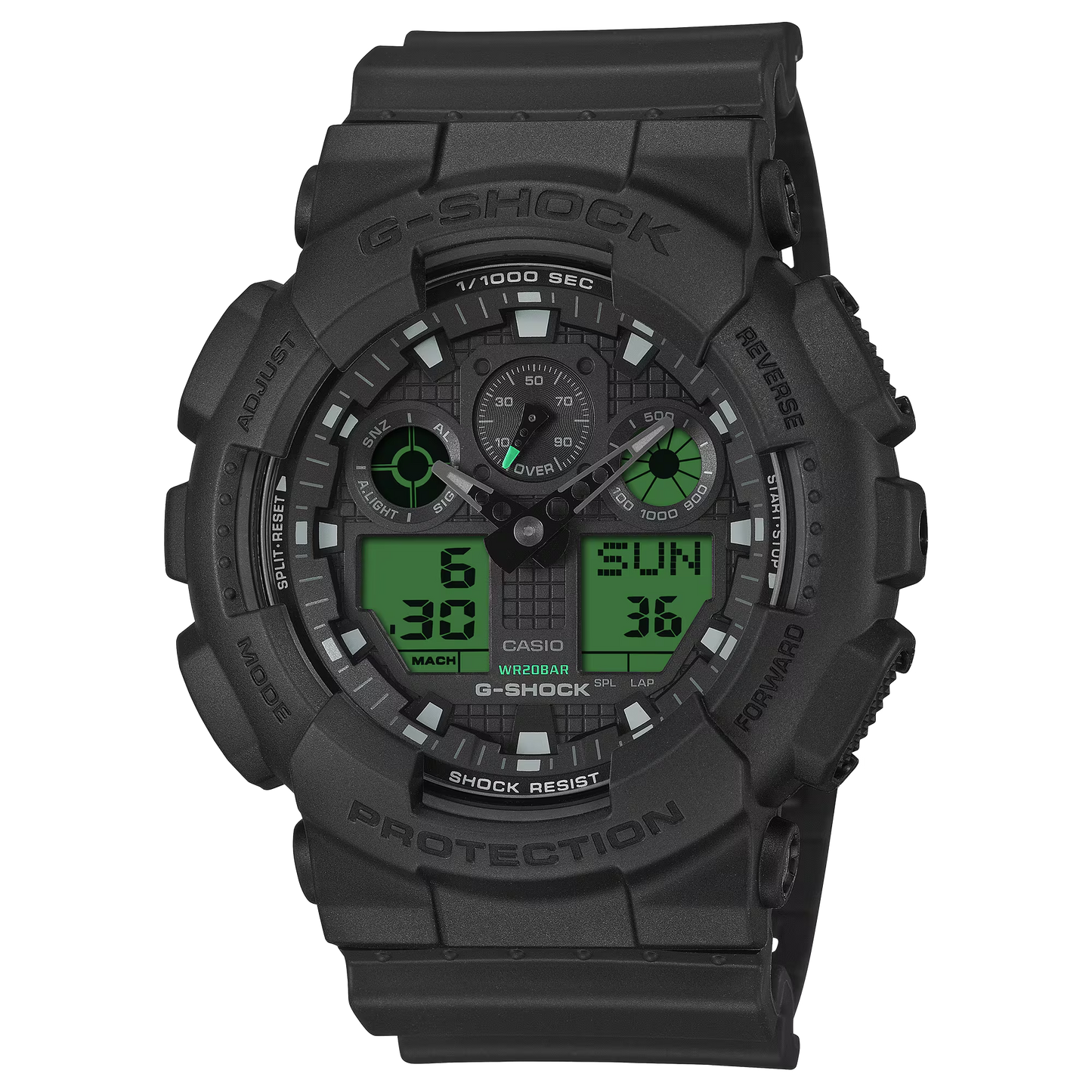 G-SHOCK Electro Green Digital Analogue Men Watch GA-100BEG-1ADR
