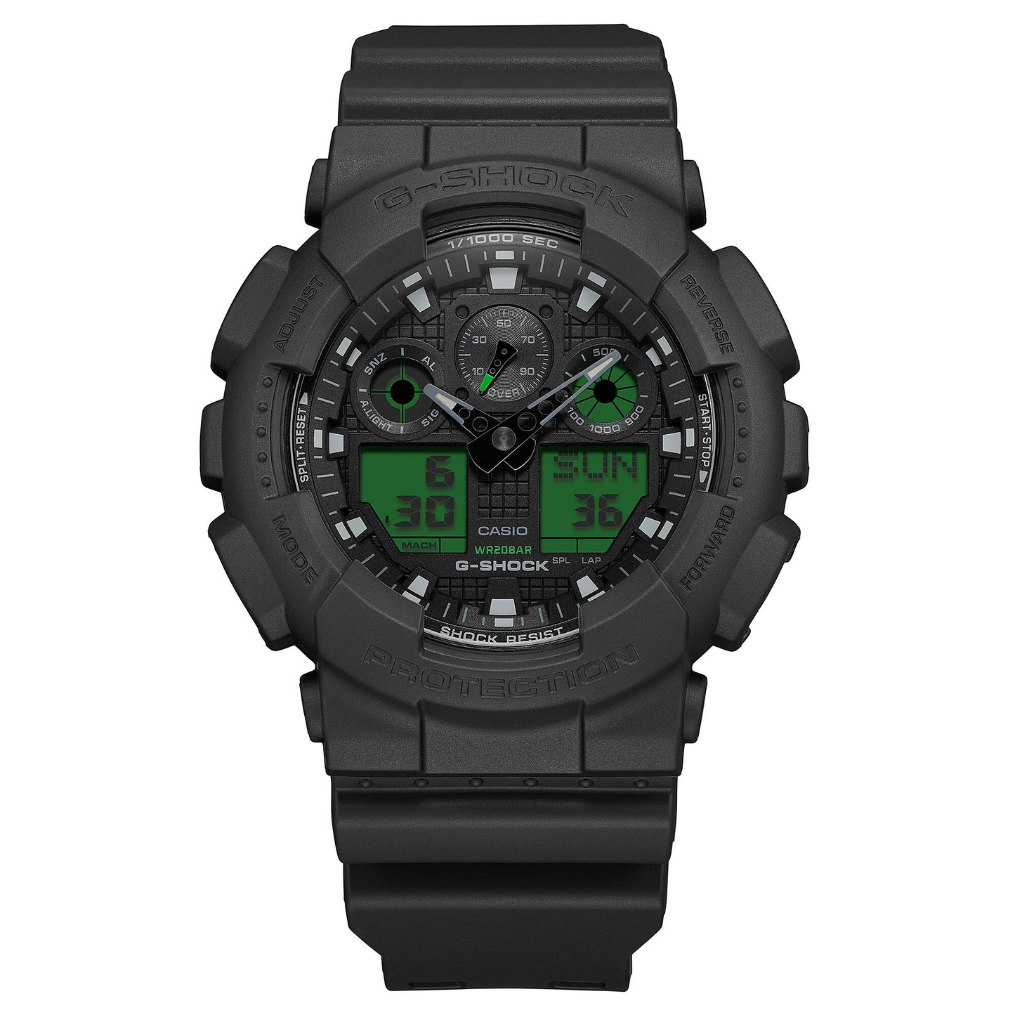 G-SHOCK Electro Green Digital Analogue Men Watch GA-100BEG-1ADR