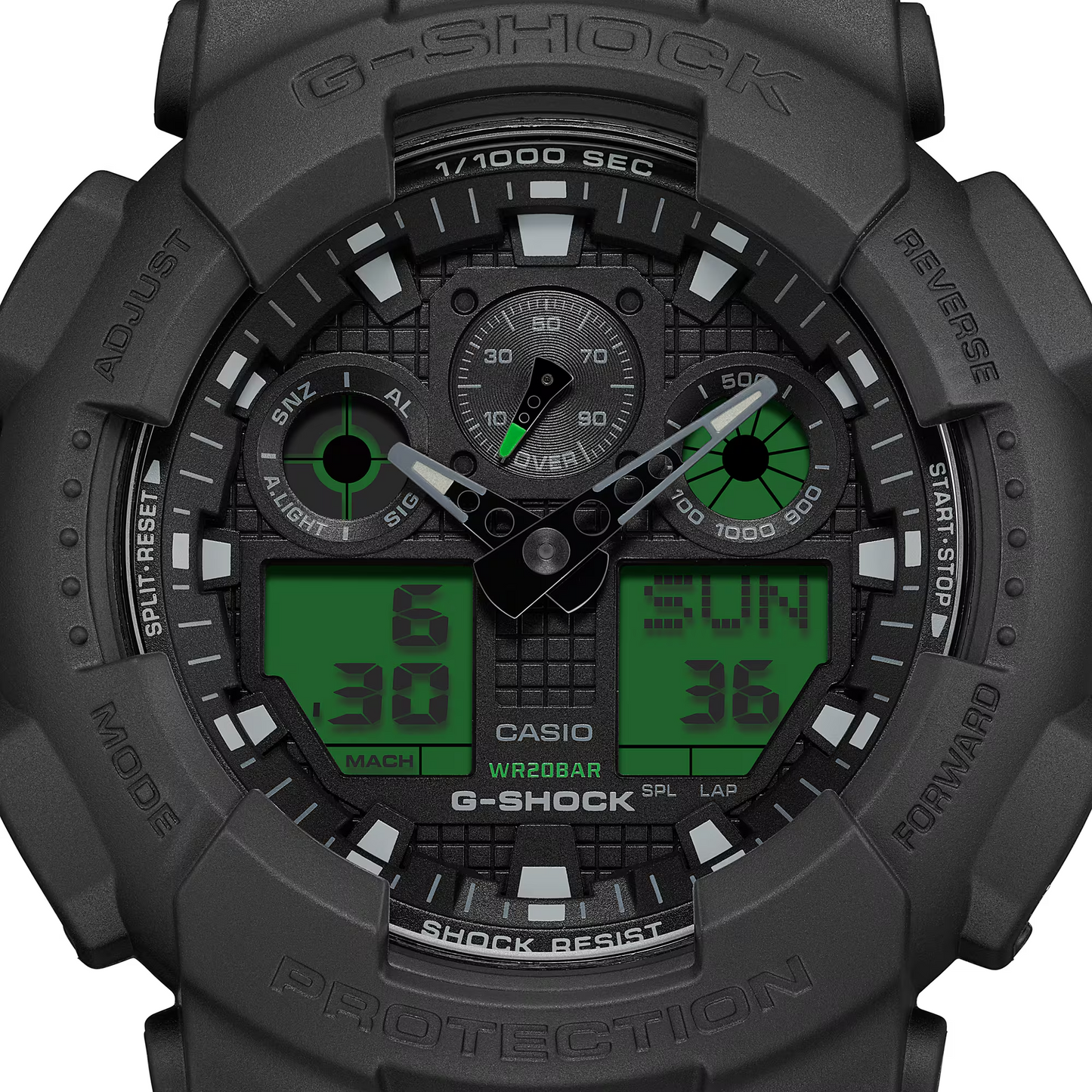 G-SHOCK Electro Green Digital Analogue Men Watch GA-100BEG-1ADR