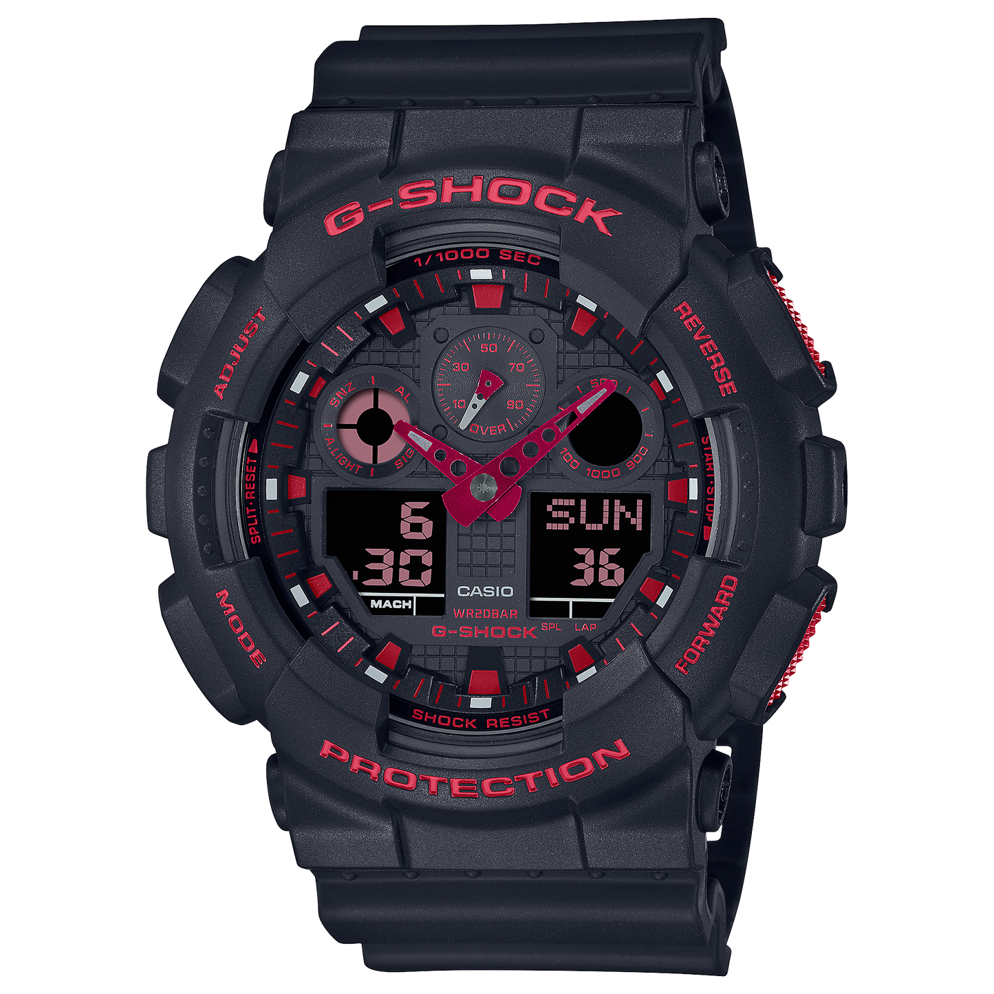 Casio G-Shock GA-100BNR-1ADR Analog Digital Men's Watch