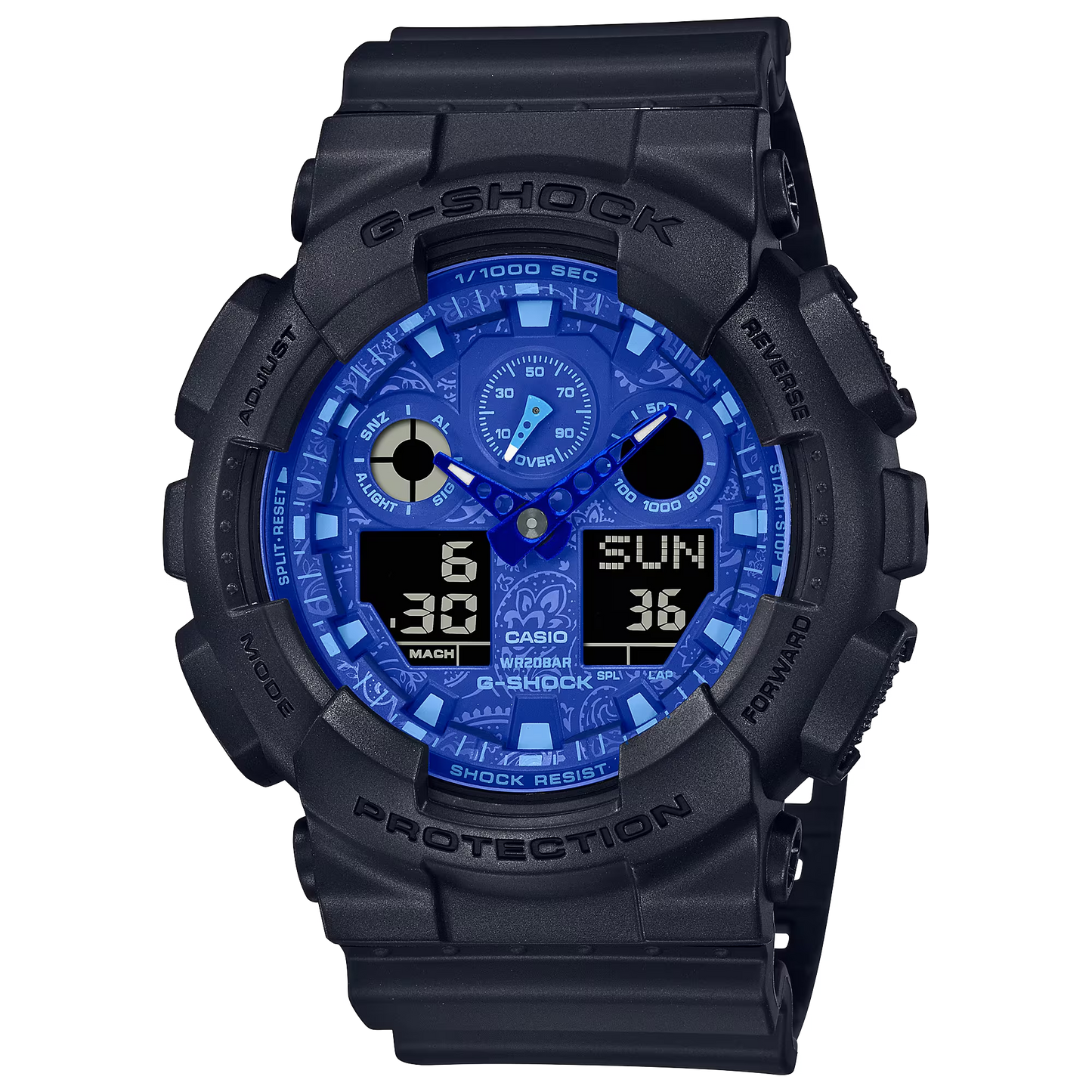 Casio G-Shock GA-100BP-1ADR Analog-Digital Men's Watch, Black