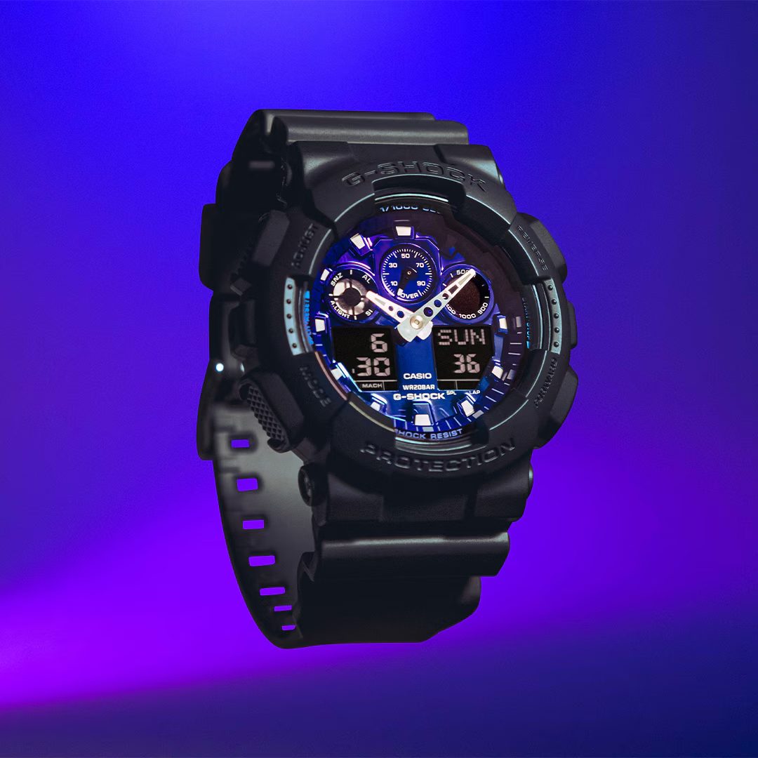 G-SHOCK ANALOG-DIGITAL MEN WATCH GA-100FL-1ADR