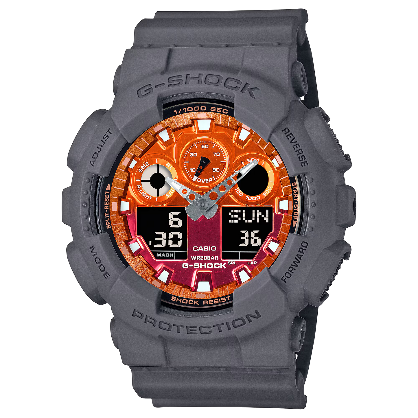 G-SHOCK ANALOG-DIGITAL MEN WATCH GA-100FL-8ADR