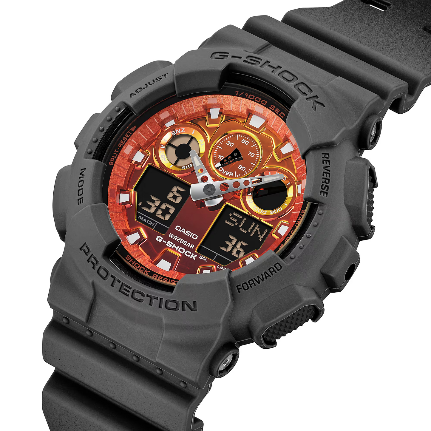 G-SHOCK ANALOG-DIGITAL MEN WATCH GA-100FL-8ADR