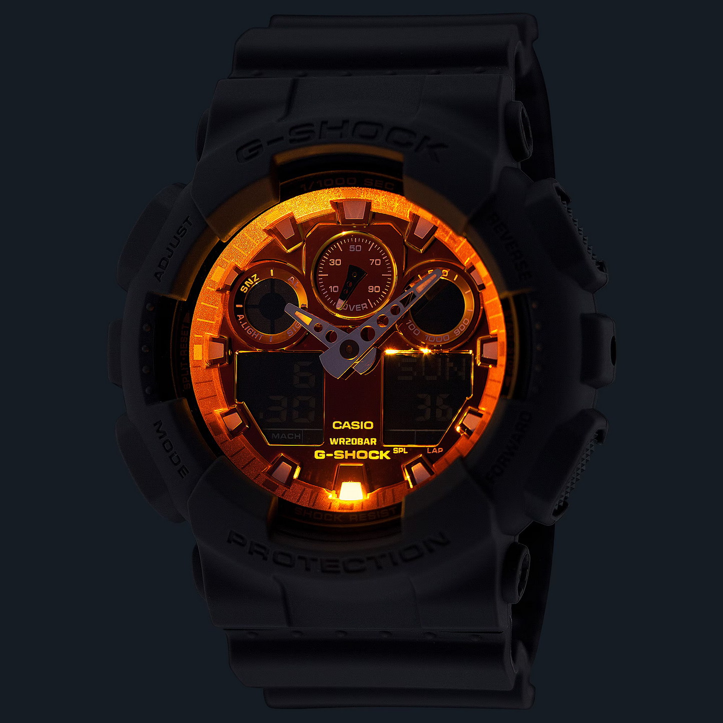 G-SHOCK ANALOG-DIGITAL MEN WATCH GA-100FL-8ADR