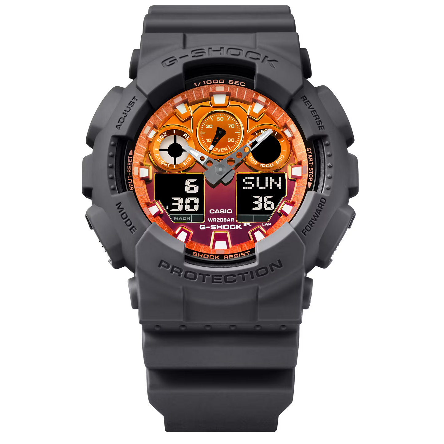 G-SHOCK ANALOG-DIGITAL MEN WATCH GA-100FL-8ADR