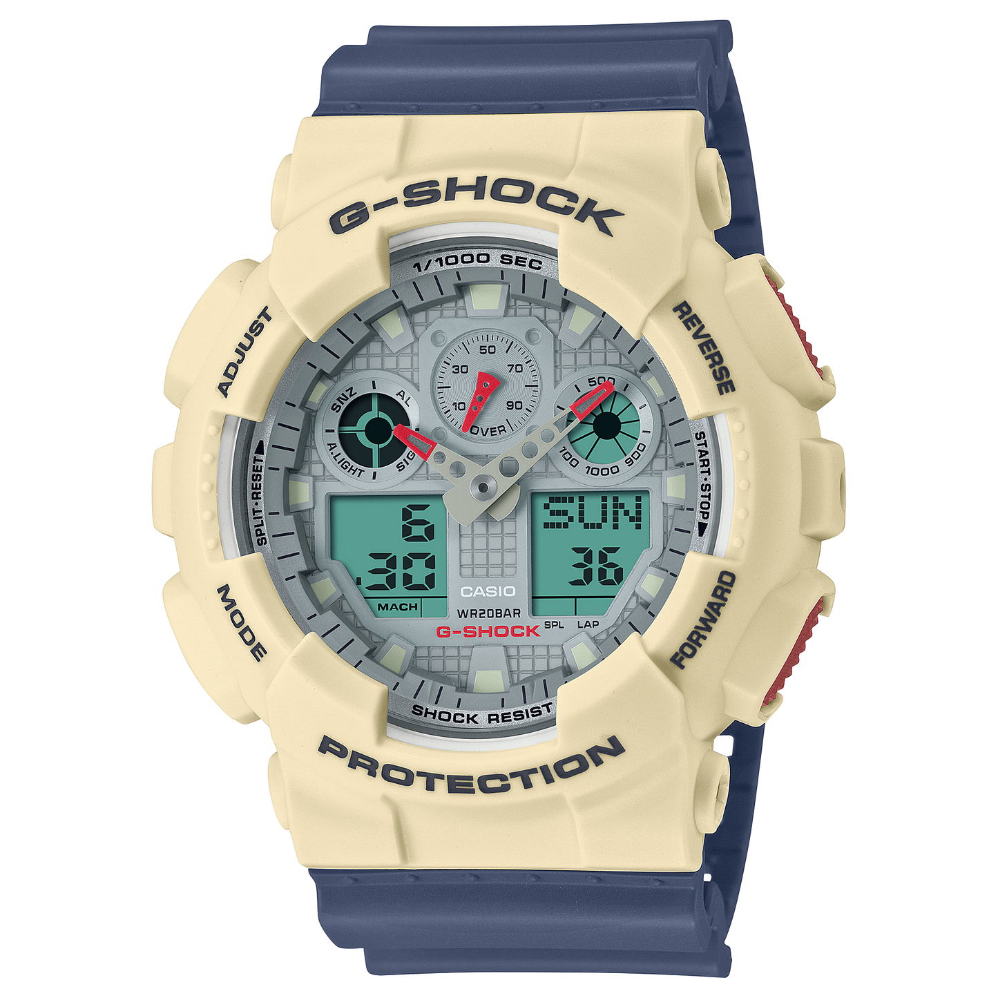 Casio G-Shock GA-100PC-7A2DR Analog Digital Men's Watch Blue