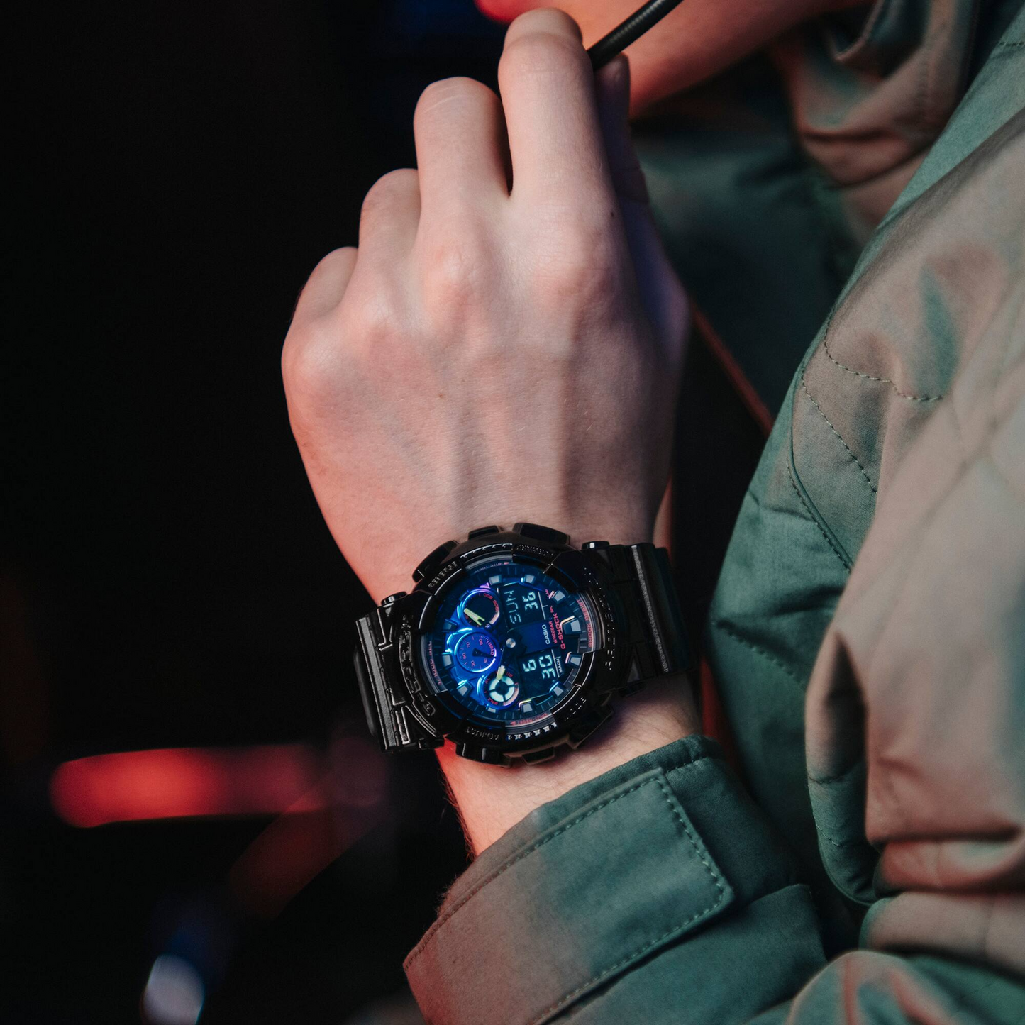 G-SHOCK Casual Men Watch GA-100RGB-1ADR