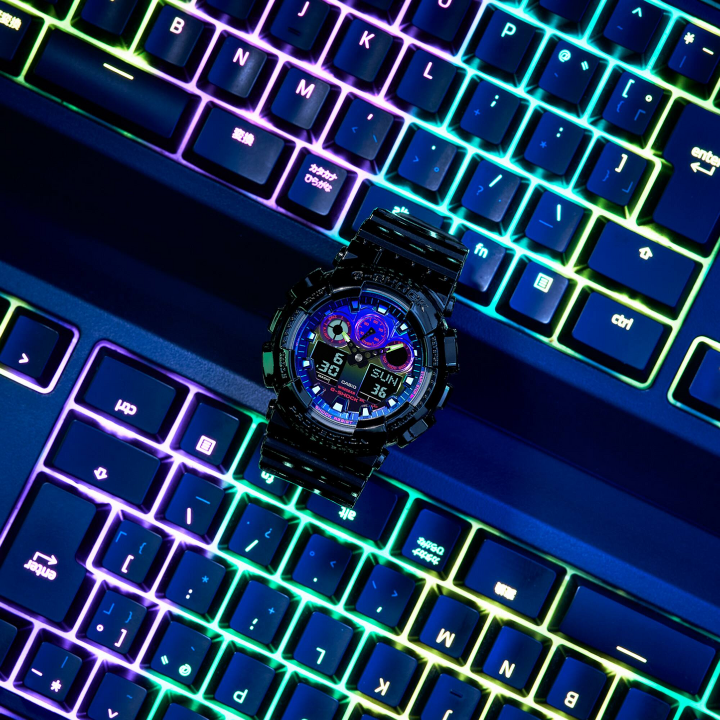 G-SHOCK Casual Men Watch GA-100RGB-1ADR