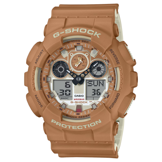 G-SHOCK ANALOG-DIGITAL MEN WATCH GA-100SHB-5ADR