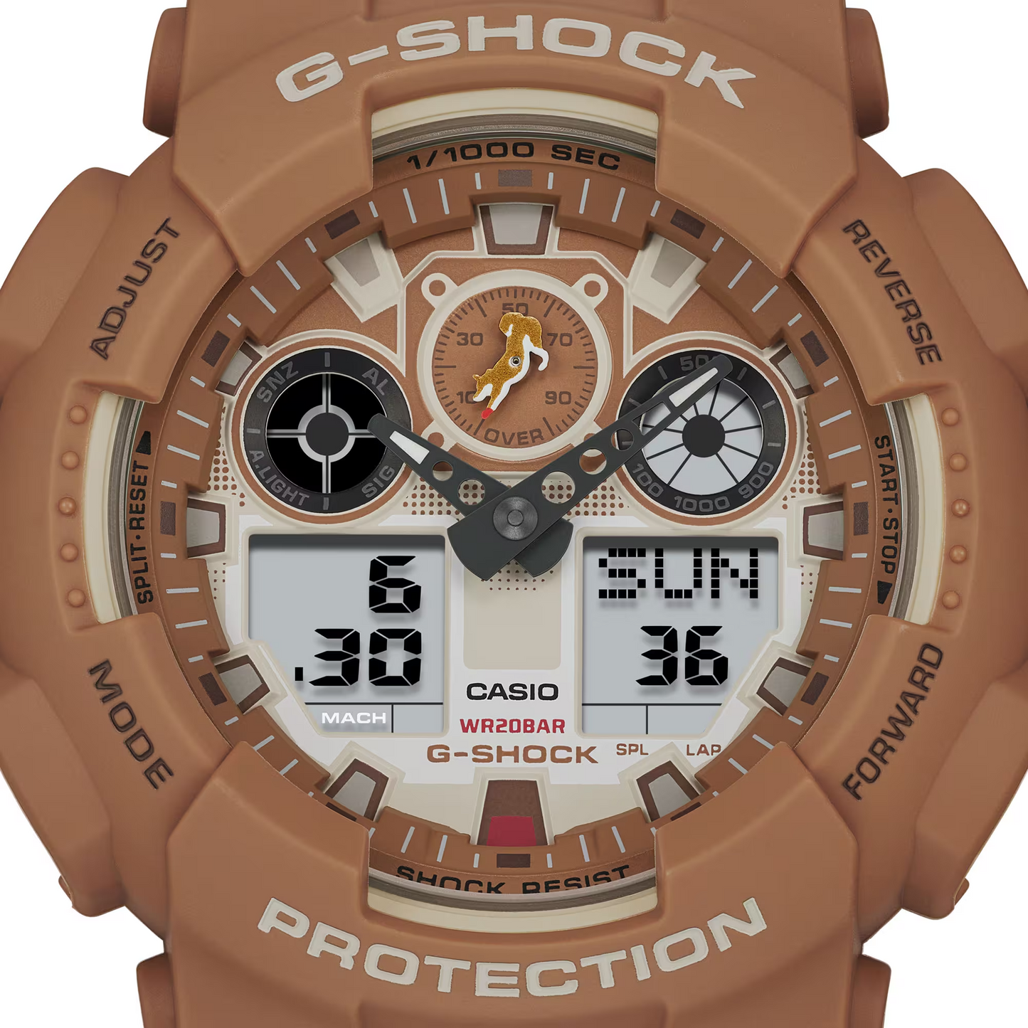 G-SHOCK ANALOG-DIGITAL MEN WATCH GA-100SHB-5ADR