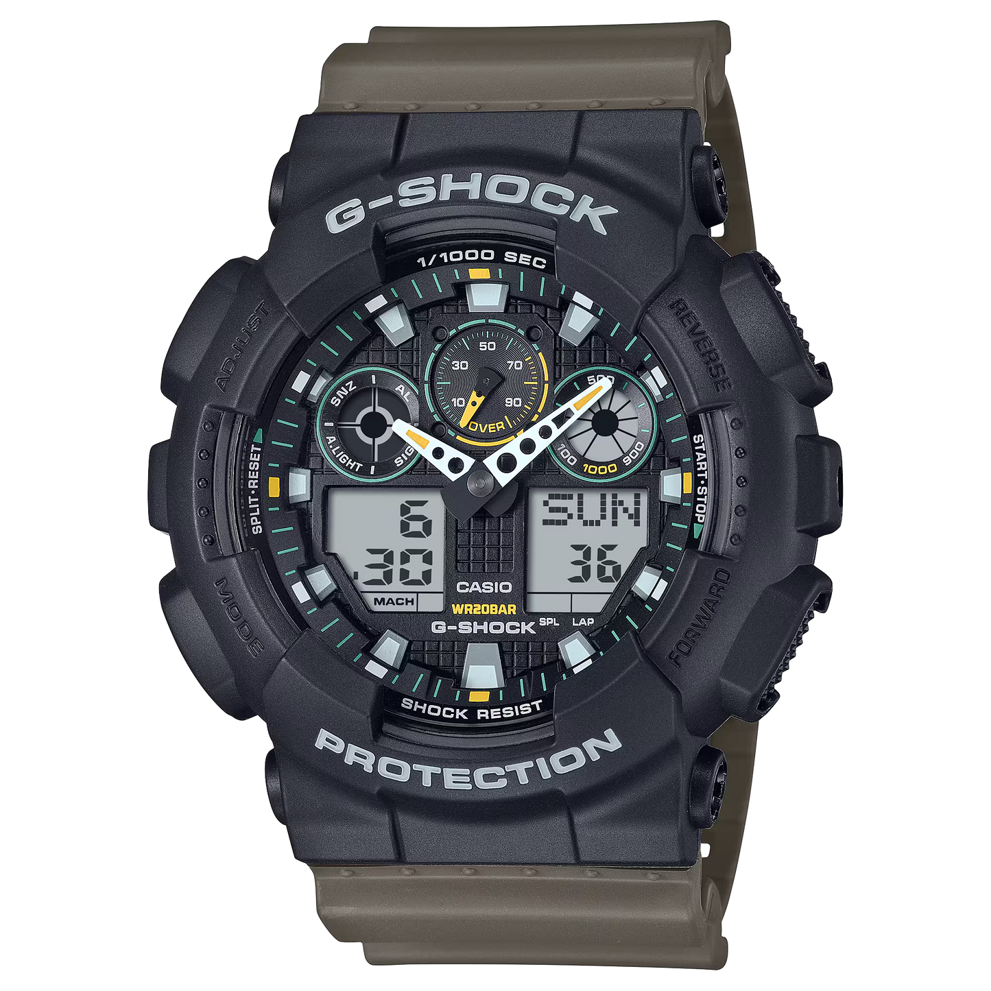 G-SHOCK ANALOG-DIGITAL CASUAL MEN WATCH GA-100TU-1A3DR