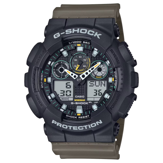 G-SHOCK ANALOG-DIGITAL CASUAL MEN WATCH GA-100TU-1A3DR