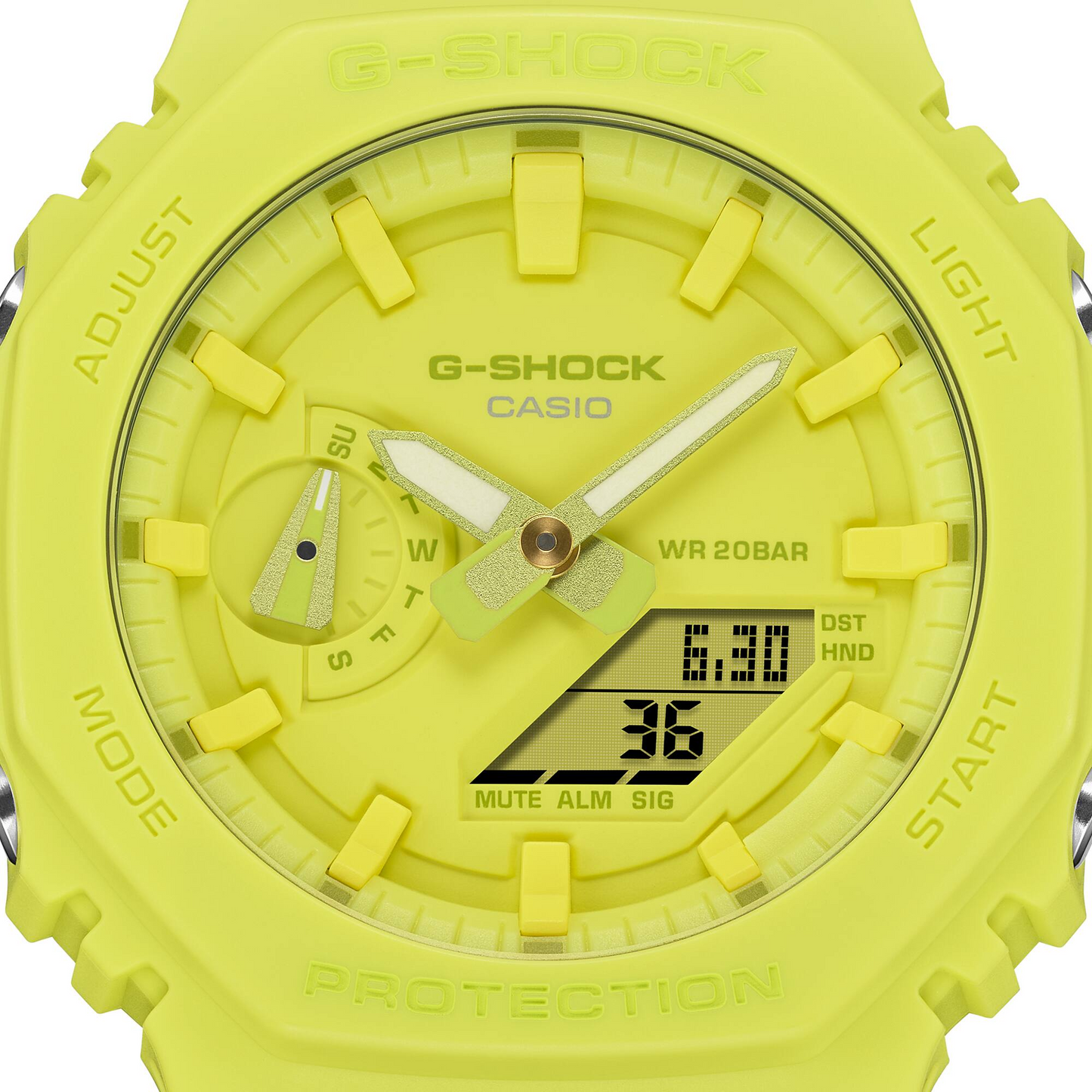 CASIO G-SHOCK GA-2100-9A9DR ANALOG DIGITAL WATCH