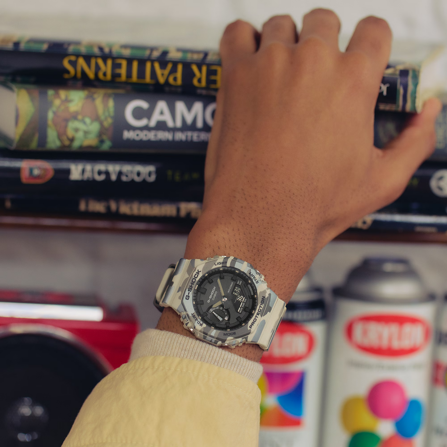 G-SHOCK Camouflage Men Casual Watch GA-2100CM-5ADR