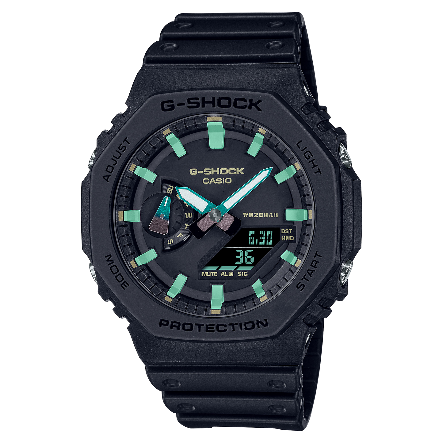 Casio G-Shock GA-2100RC-1ADR Analog Digital Men's Watch Black