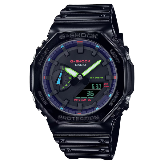 G-SHOCK VIRTUAL RAINBOW RGB MEN CASUAL WATCH GA-2100RGB-1ADR