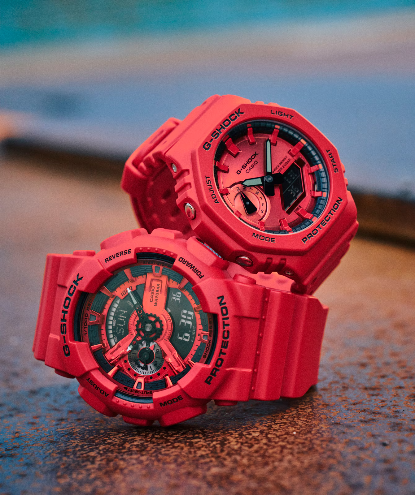 G-SHOCK Casual Digital Men Watch GA-2100RRB-4ADR