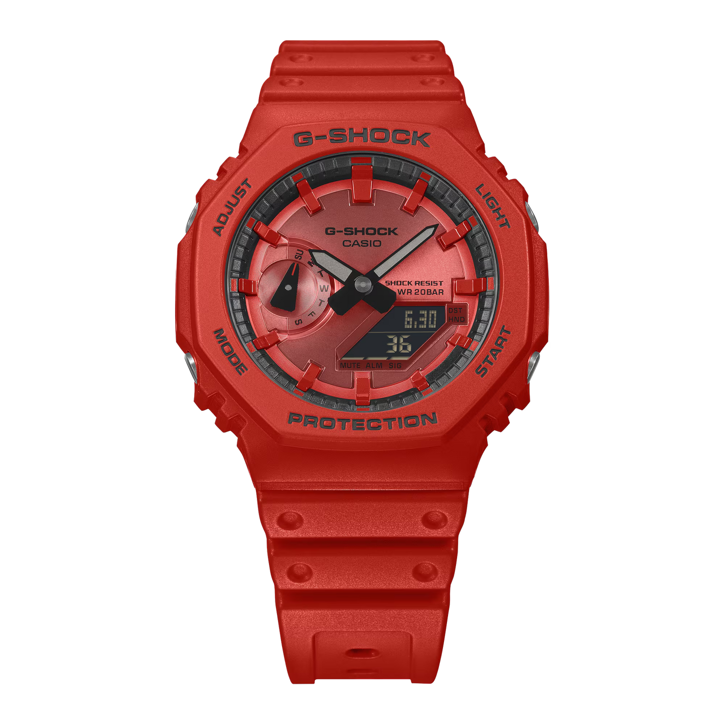 G-SHOCK Casual Digital Men Watch GA-2100RRB-4ADR