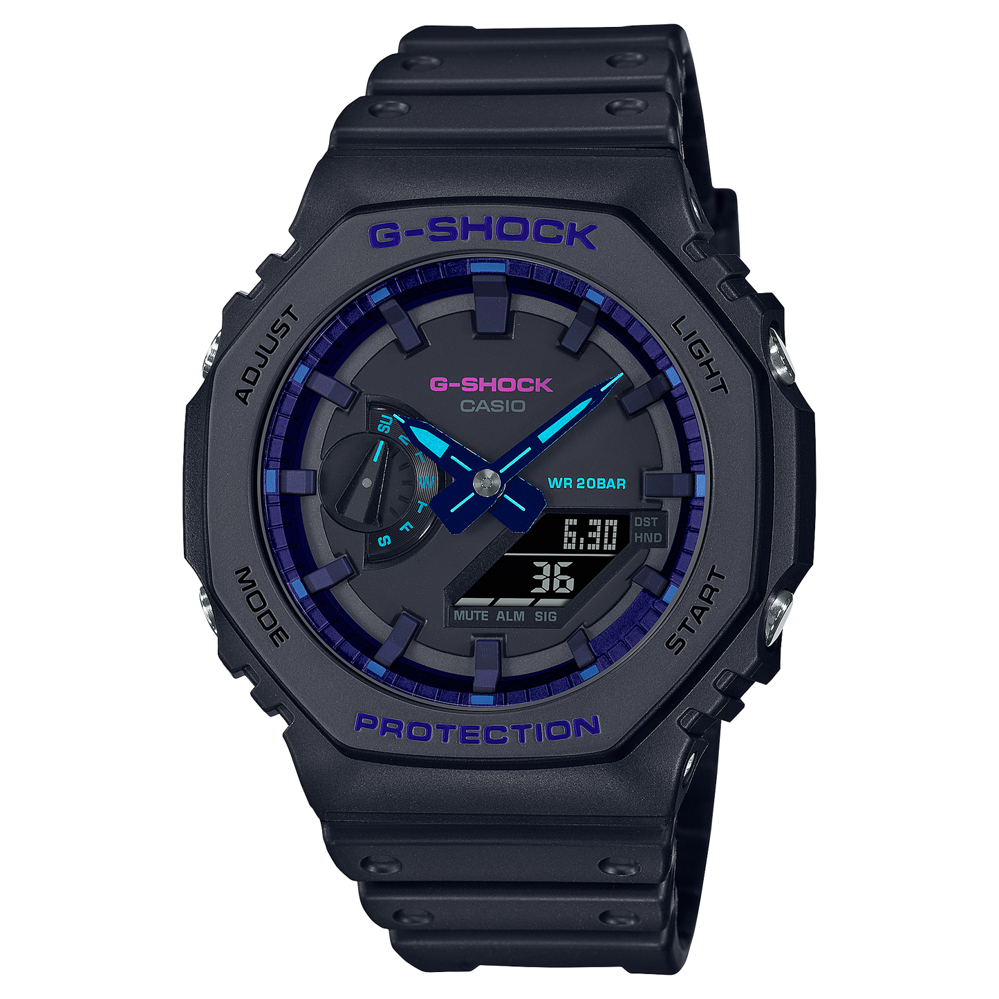 CASIO G-SHOCK GA-2100VB-1ADR ANALOG DIGITAL WATCH