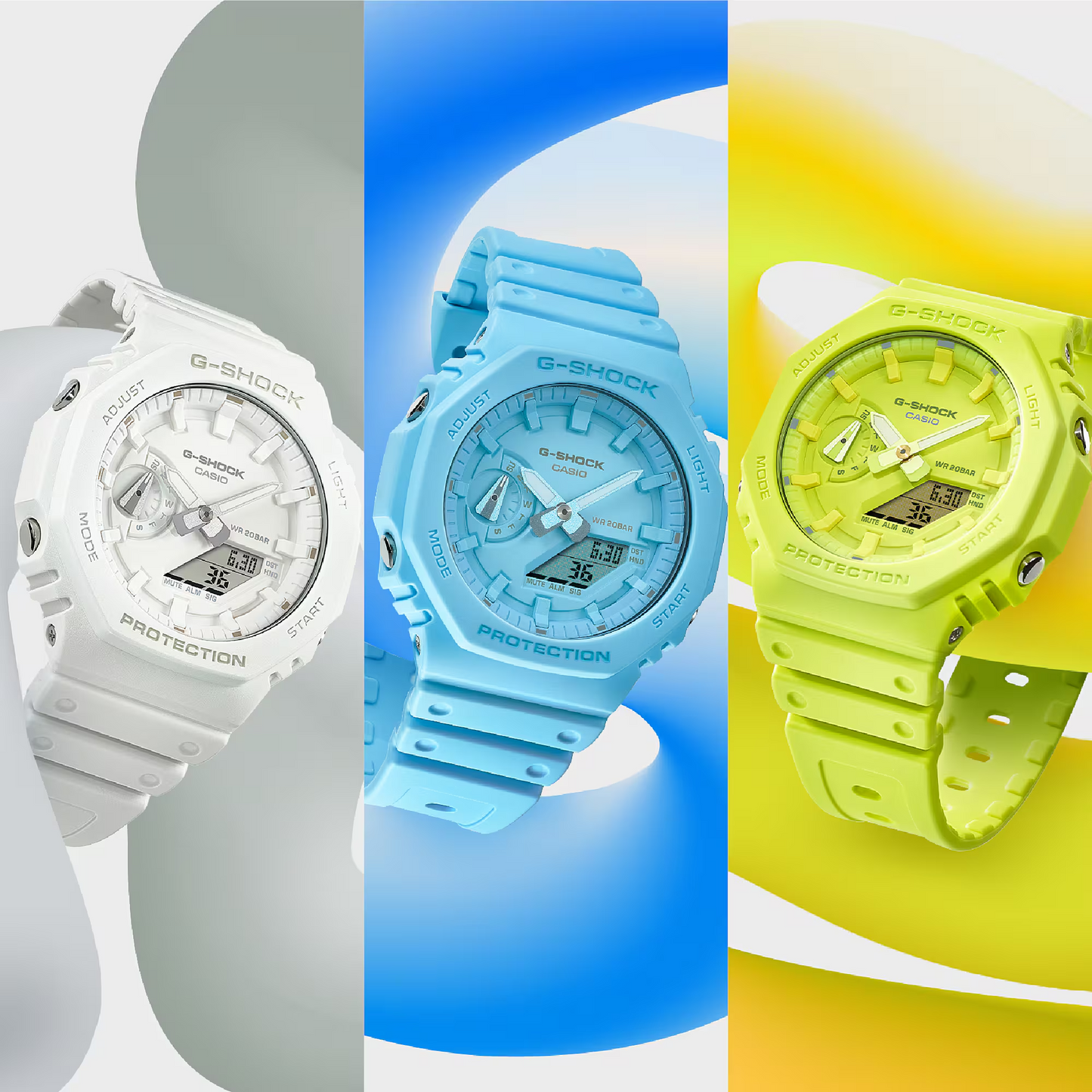 CASIO G-SHOCK GA-2100-9A9DR ANALOG DIGITAL WATCH