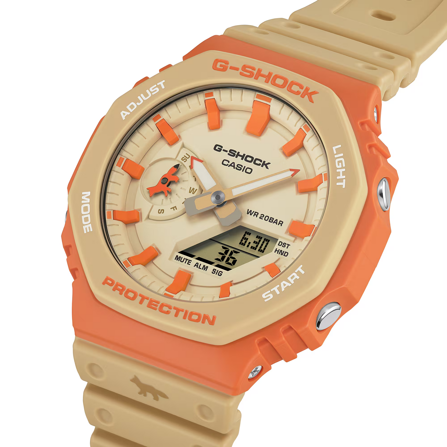 G-SHOCK Maison Kitsuné Collaboration Model Digital Men Watch GA-2110MK-5ADR