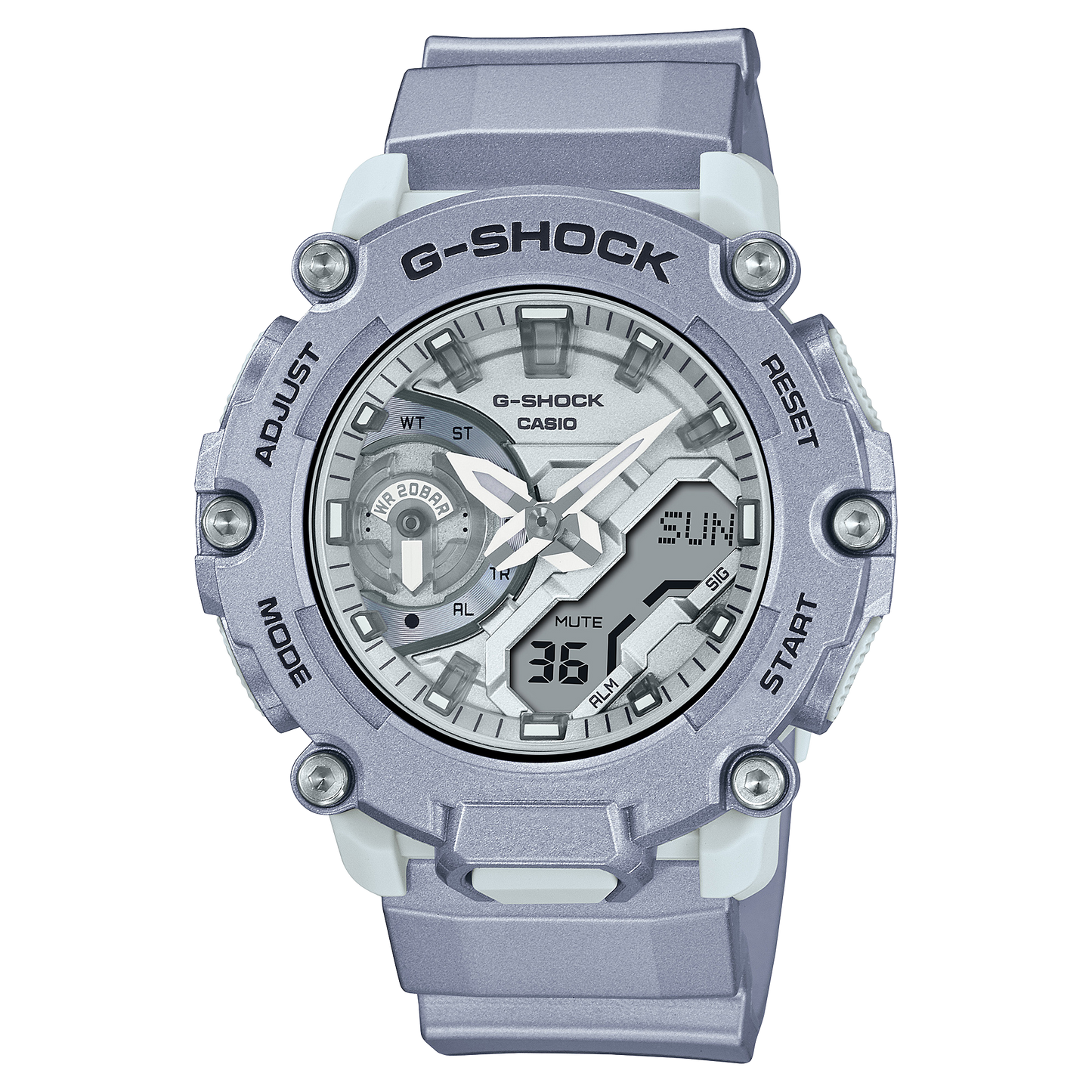 Casio G-Shock GA-2200FF-8ADR Analog Digital Men's Watch Silver