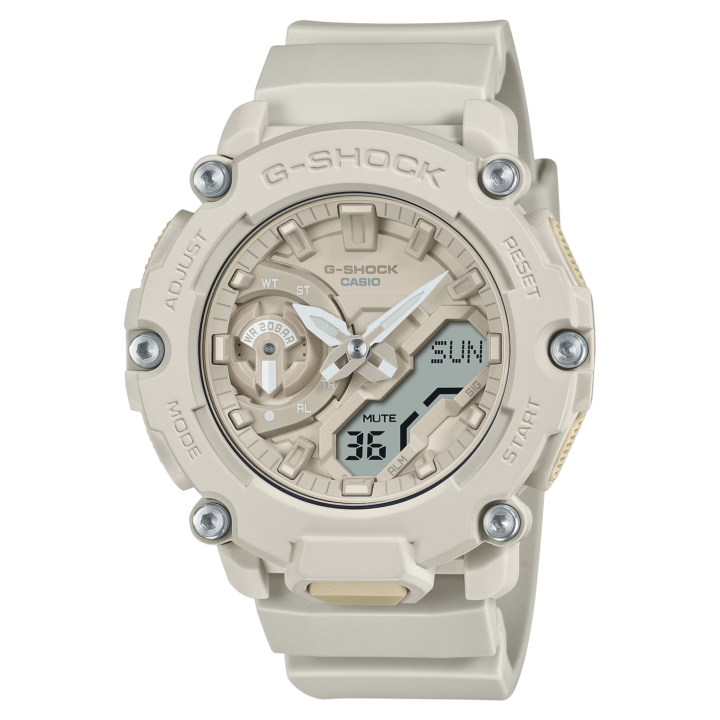 Casio G-Shock GA-2200NC-7ADR Analog Digital Men's Watch White