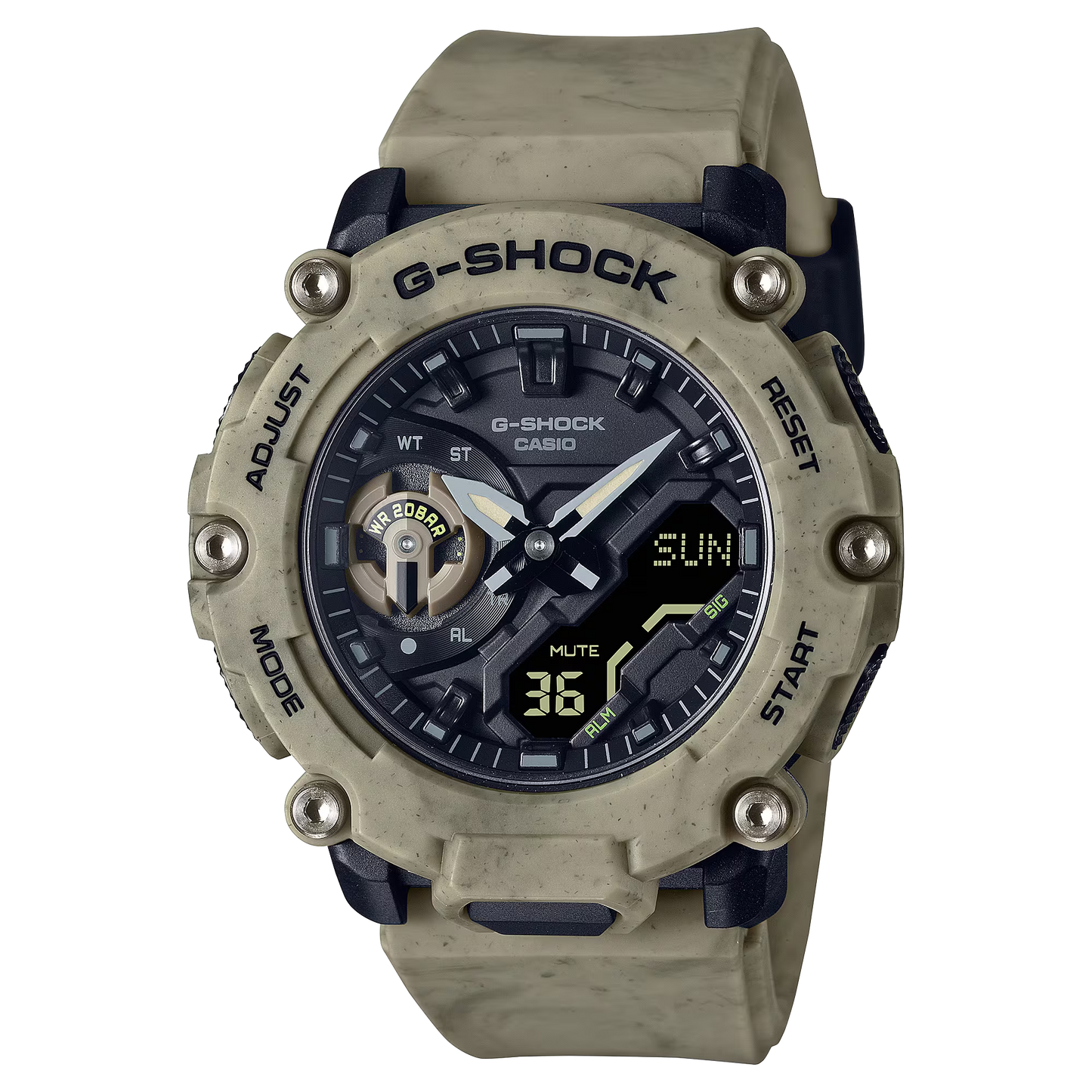 Casio G-Shock GA-2200SL-5ADR Analog-Digital Men's Watch, Brown