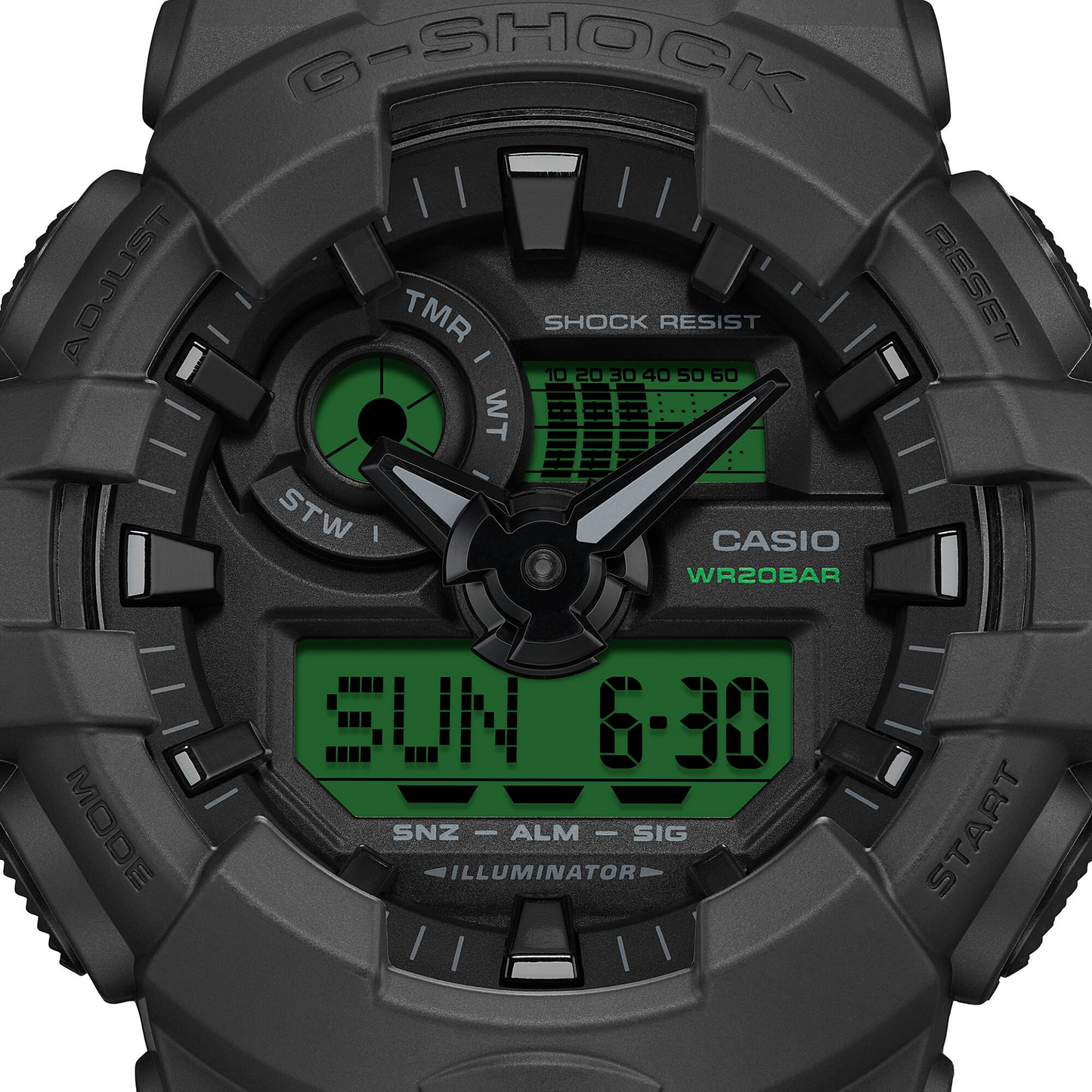 G-SHOCK Electro Green Digital Analogue Men Watch GA-700BEG-1ADR