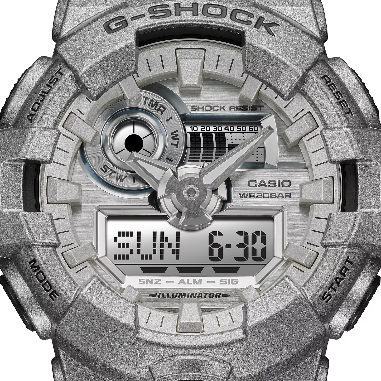 Casio G-Shock GA-700FF-8ADR Analog Digital Men's Watch Silver